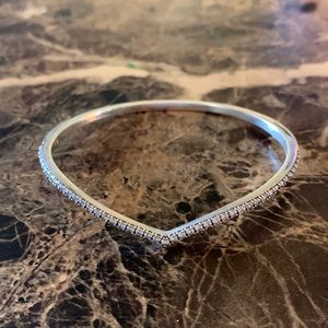 Authentic Pandora Sparkling Wishbone S925 ALE Cubic Zirconia Size in Photos NWOT